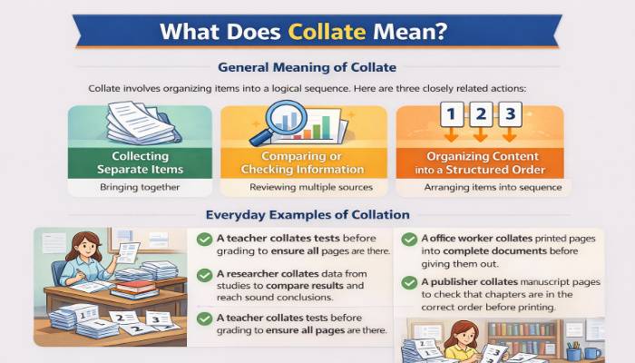 What does collate mean infographic