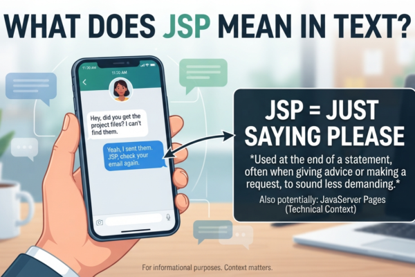 what does jsp mean in text
