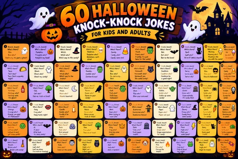 60 Halloween Knock-Knock Jokes for Kids and Adults