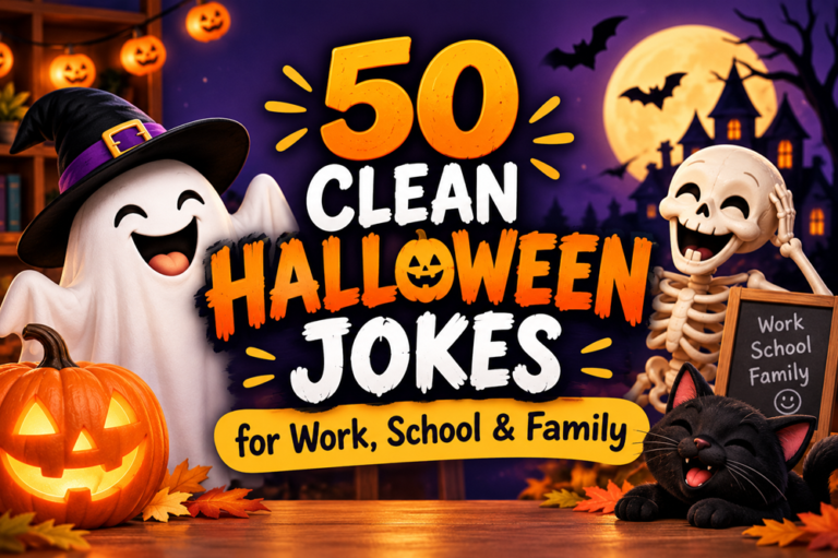 50 Clean Halloween Jokes for Work, School & Family